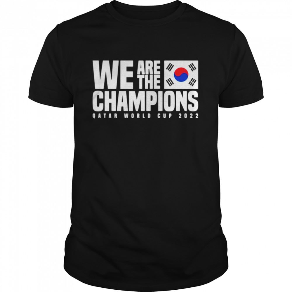 Best Qatar World Cup Champions 2022 South Korea T-shirt 