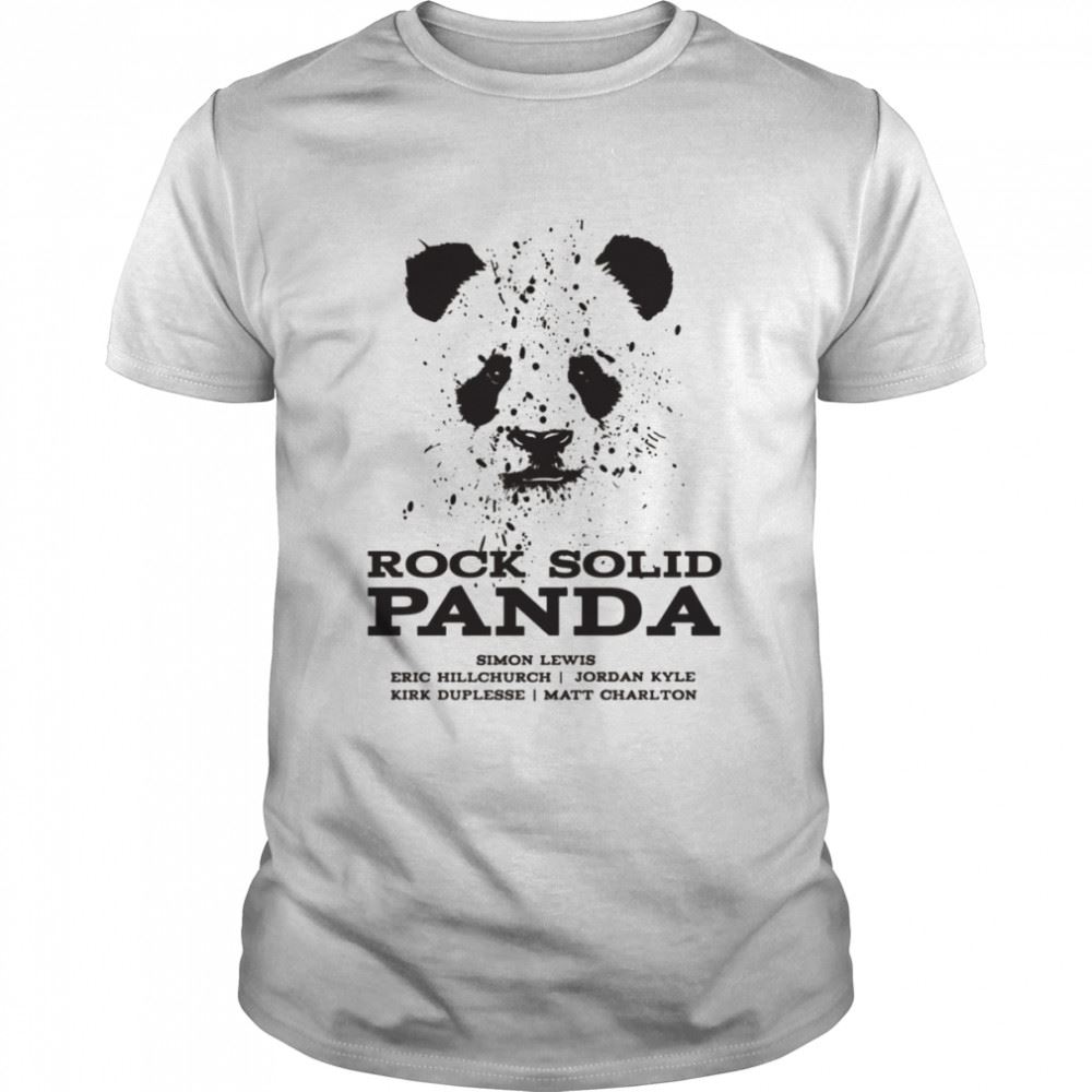 Limited Editon Rock Solid Panda Band Design Shadowhunters Shirt 