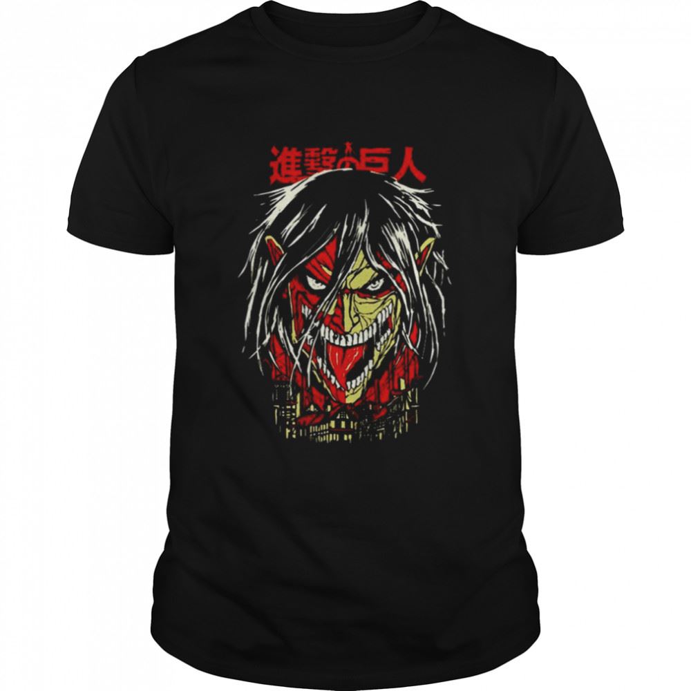 Attractive Scary Design Eren Yeager Attack On Titan Shirt 