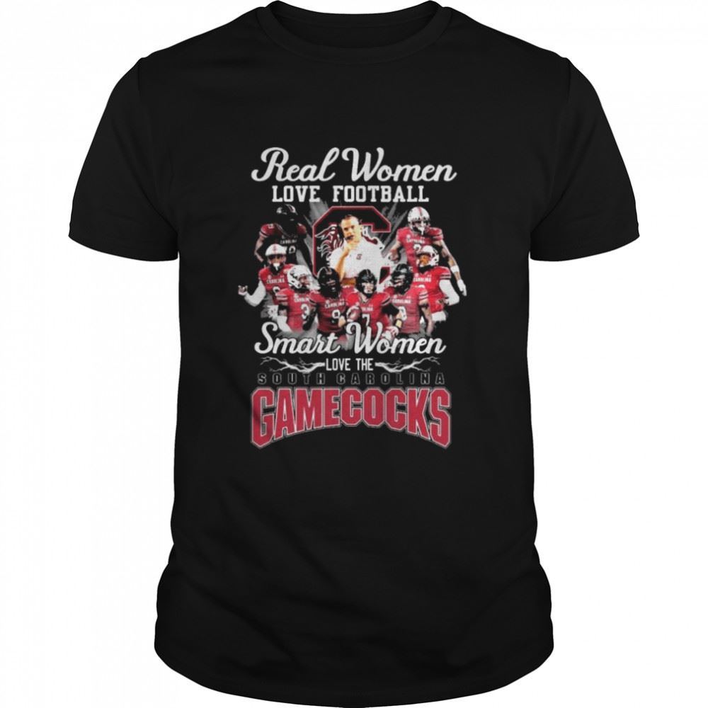 Special South Carolina Gamecocks Real Women Love Football Smart Women Love The South Carolina Gamecocks 2022 Signatures Shirt 