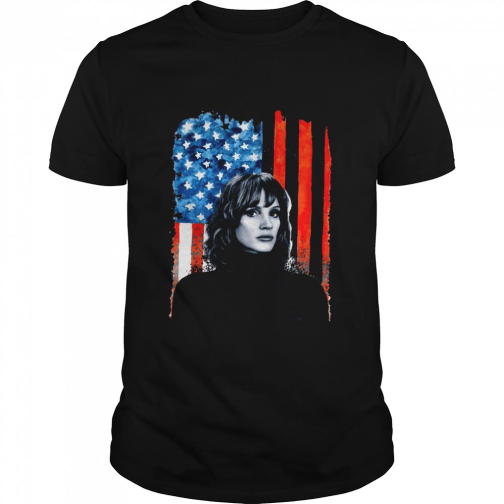 Limited Editon The 355 Jessica Chastain Mace American Flag Shirt 