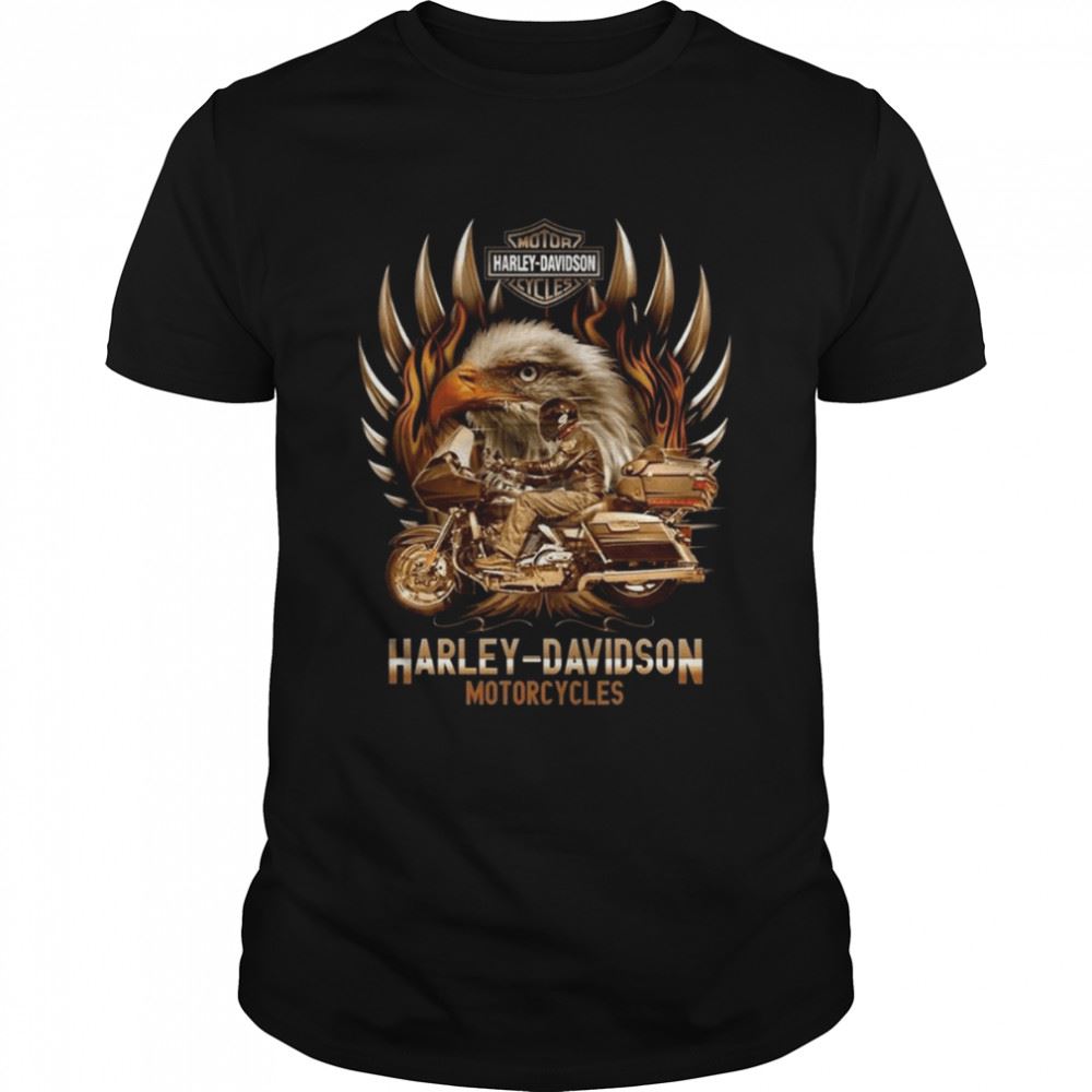 Gifts The Eagle Symbol Harley-davidson Retro Motorcycles Shirt 