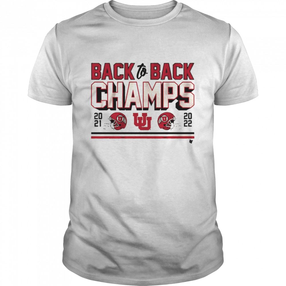 Amazing Utah Utes Football Back-to-back Champs 2021-2022 Shirt 