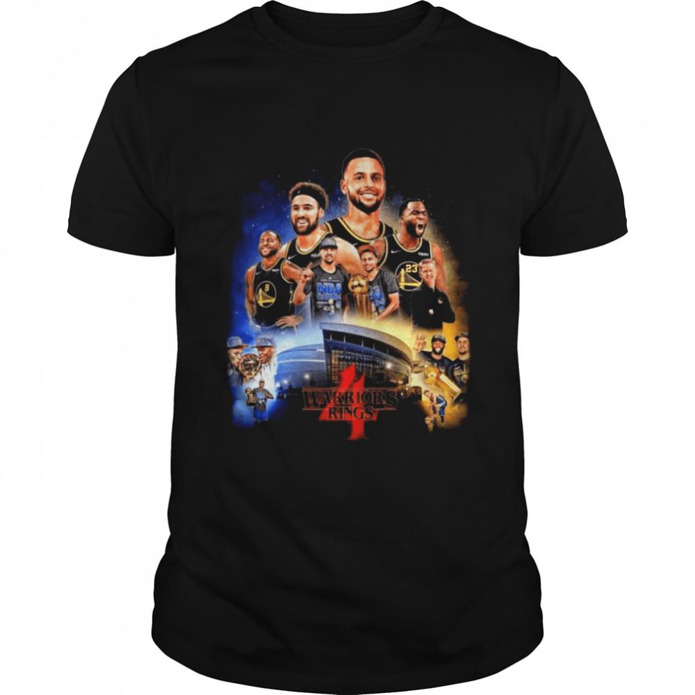 Great Warriors 4 Rings Mix Stranger Things Champions 2022 Golden State Warriors Shirt 