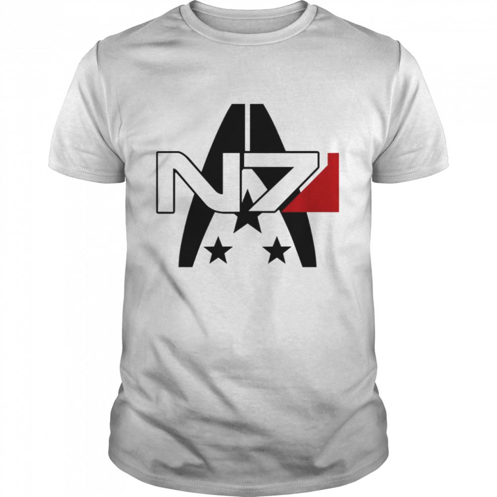 Promotions White Ver Mass Effect N7 Alliance Shirt 