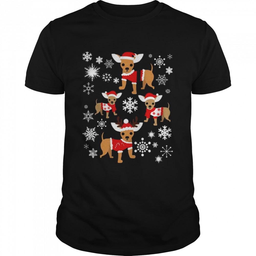 Limited Editon Chihuahua Cosplay Reindeer Christmas Shirt 