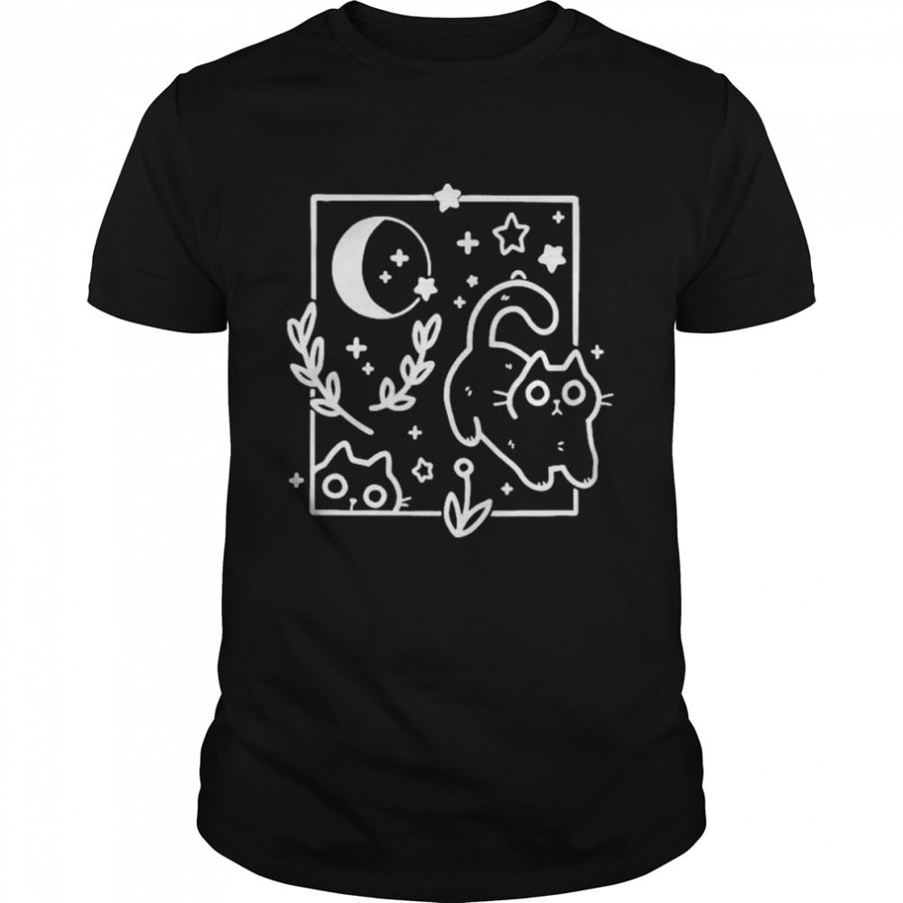 Amazing Crowlines Midnight Hour Cat T-shirt 