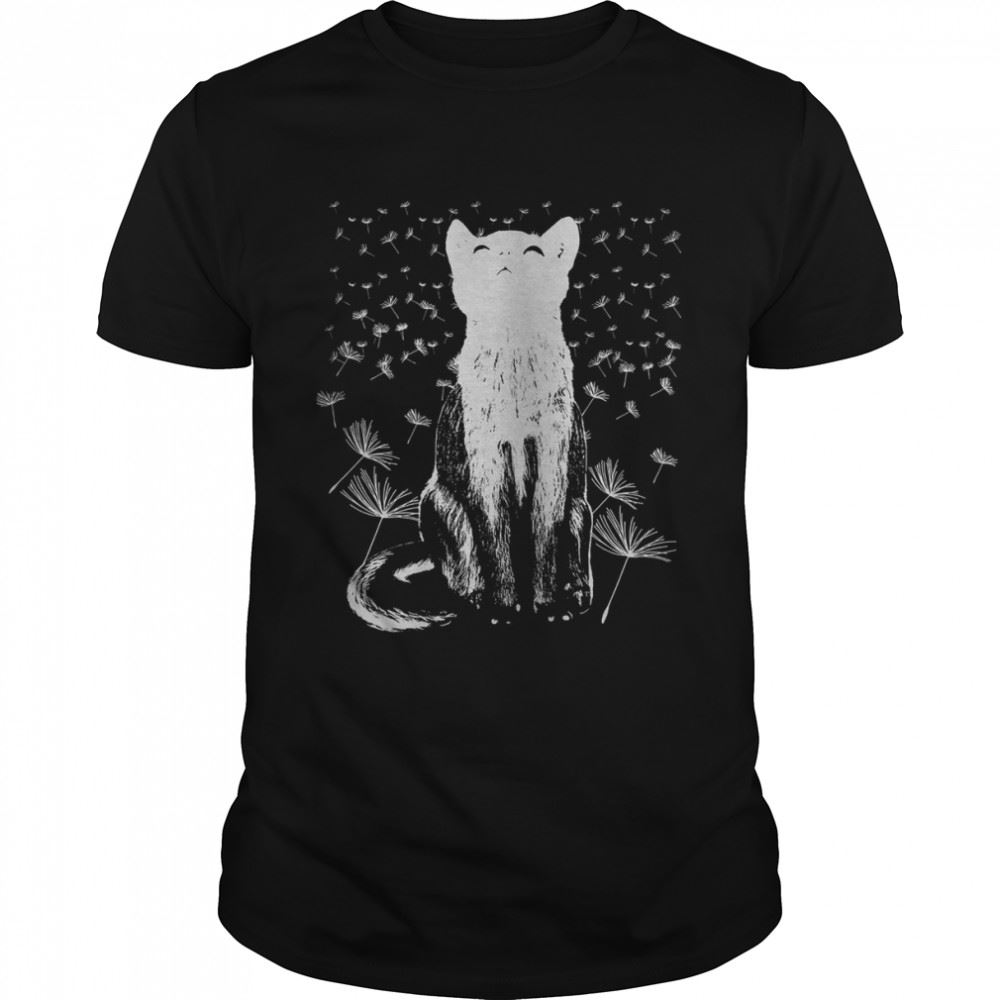 Promotions Dandelion Cat Kawaii Cat Gift For Cat Lovers Shirt 
