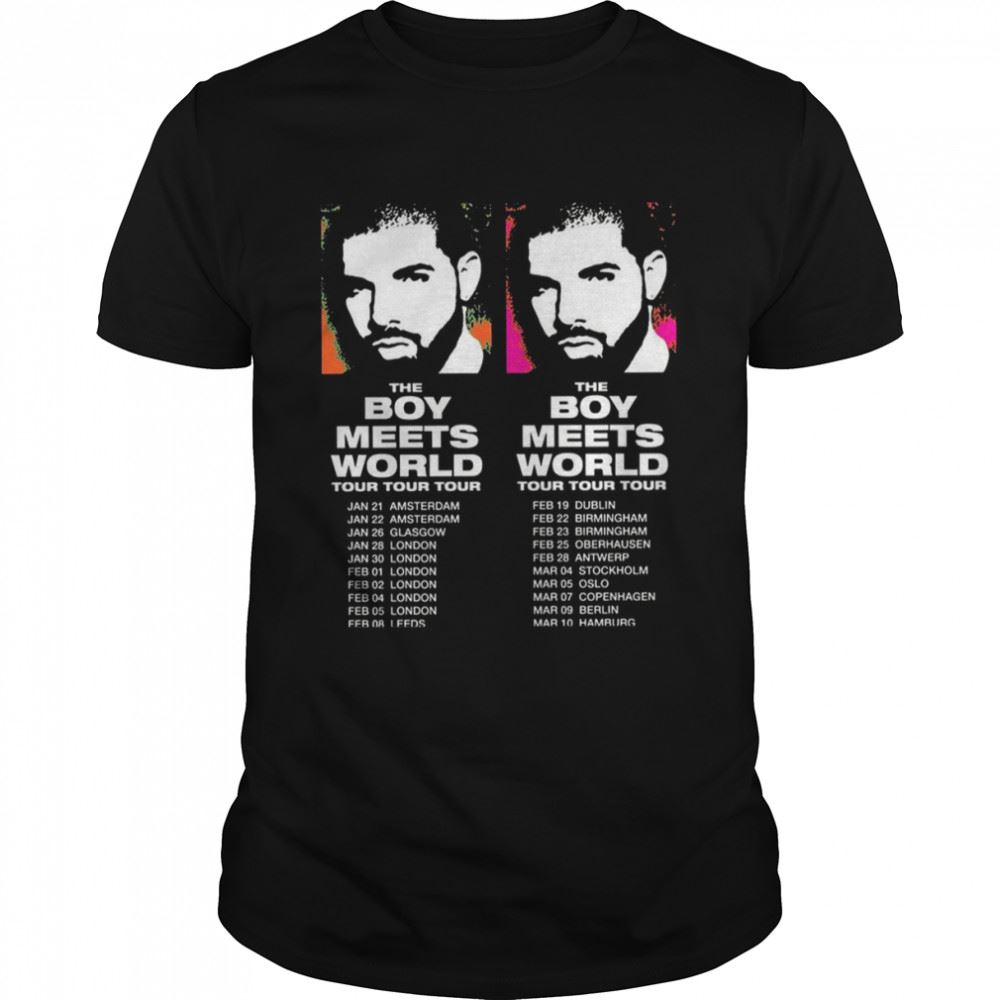 Attractive Drake Boy Meets World Retro Tour Shirt 