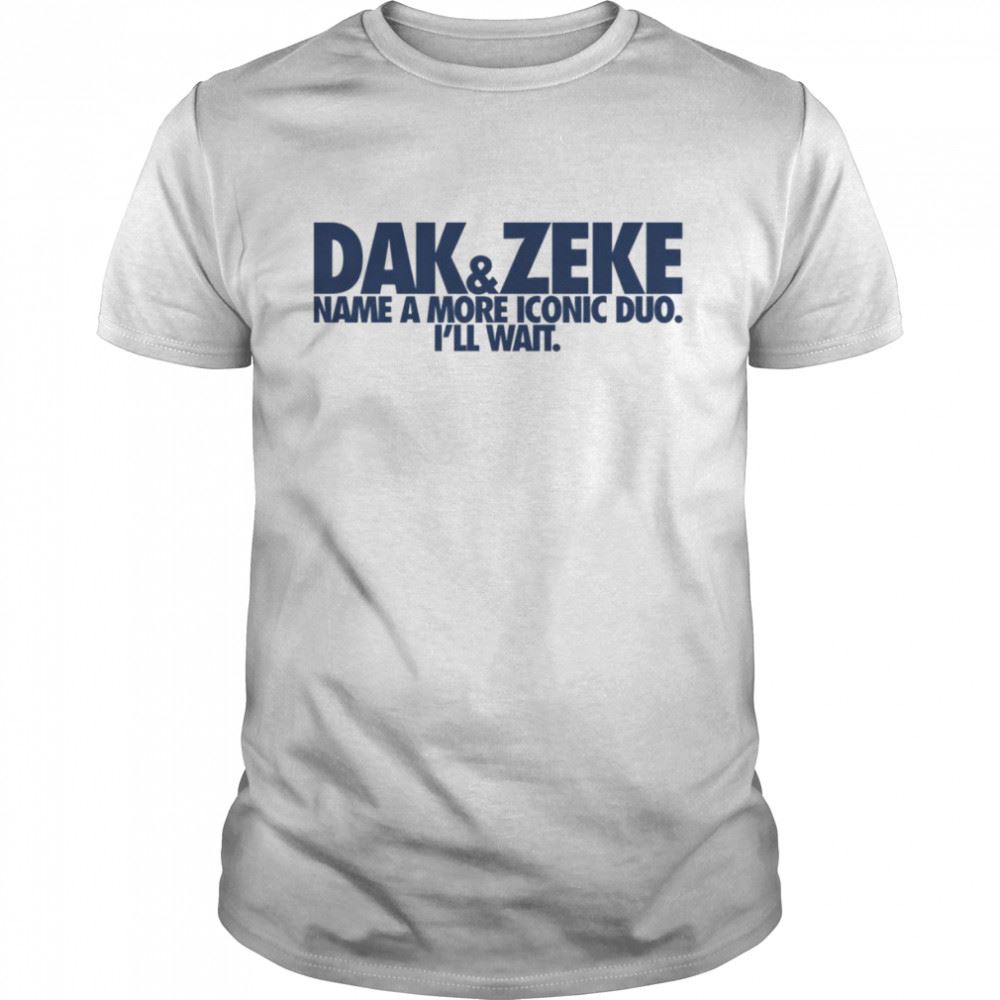 Limited Editon Duo Dak Zeke Name A More Iconic Shirt 