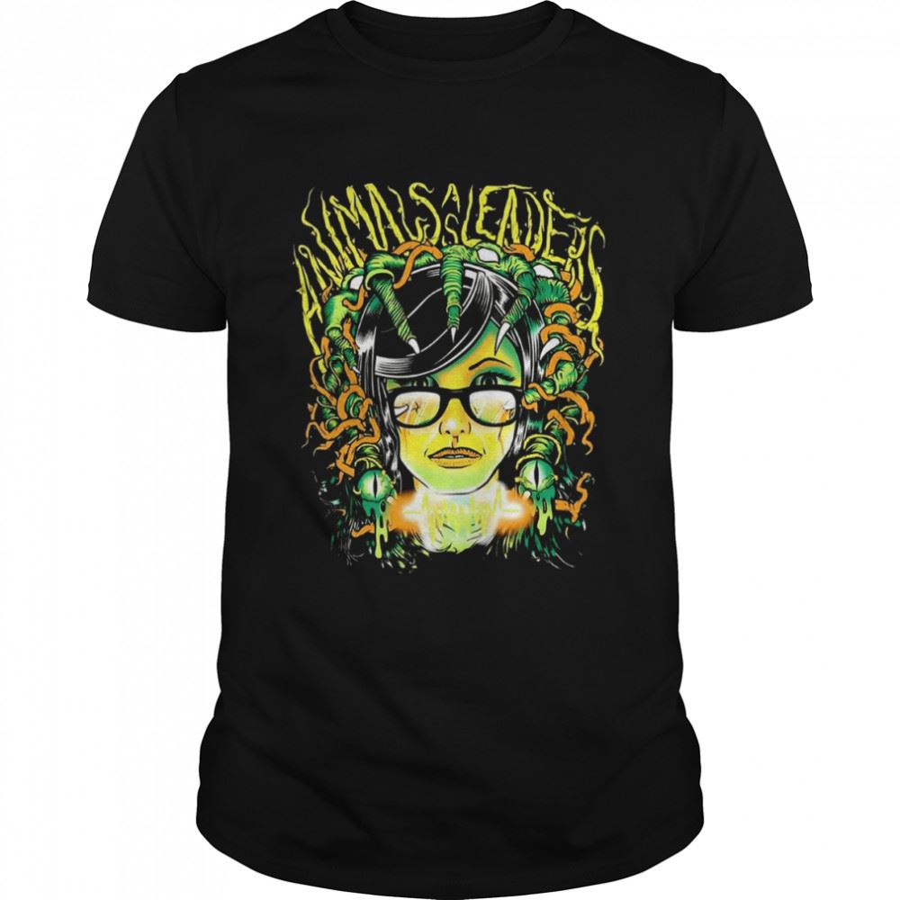 Promotions Girl With Glasses Graphic Animals As Leaders Shirt 