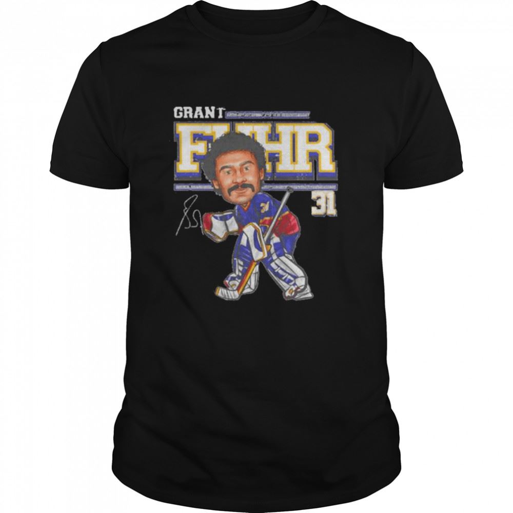 Attractive Grant Fuhr No 31 St Louis Blues Cartoon Shirt 