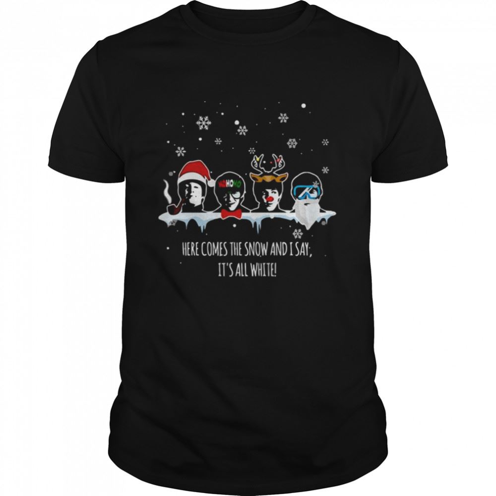 Promotions Here Comes The Snow Rock And Roll Shirt 