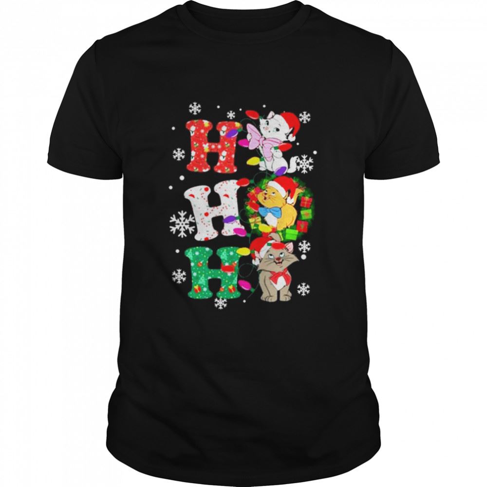 Promotions Ho Ho Ho Disney Cute Cat Christmas 2022 Shirt 