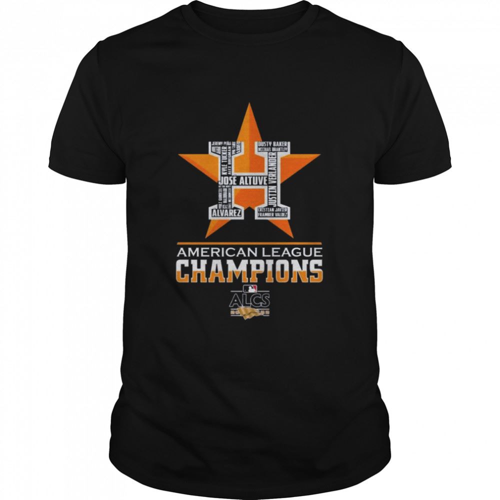 Best Houston Astros Skyline Player Names American League Champions 2022 Shirt 