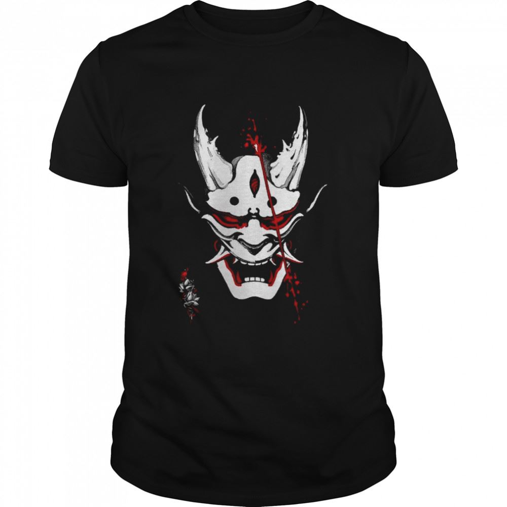 Limited Editon Japanese Samurai Demon Mask Traditional Samurai Warrior Shirt 