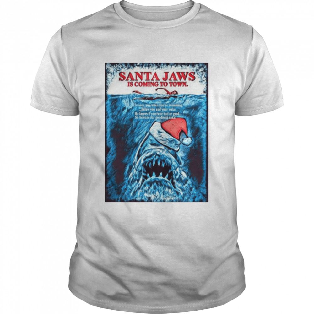 Limited Editon Jaws Santa Christmas Xmax Scuba Diving Shirt 