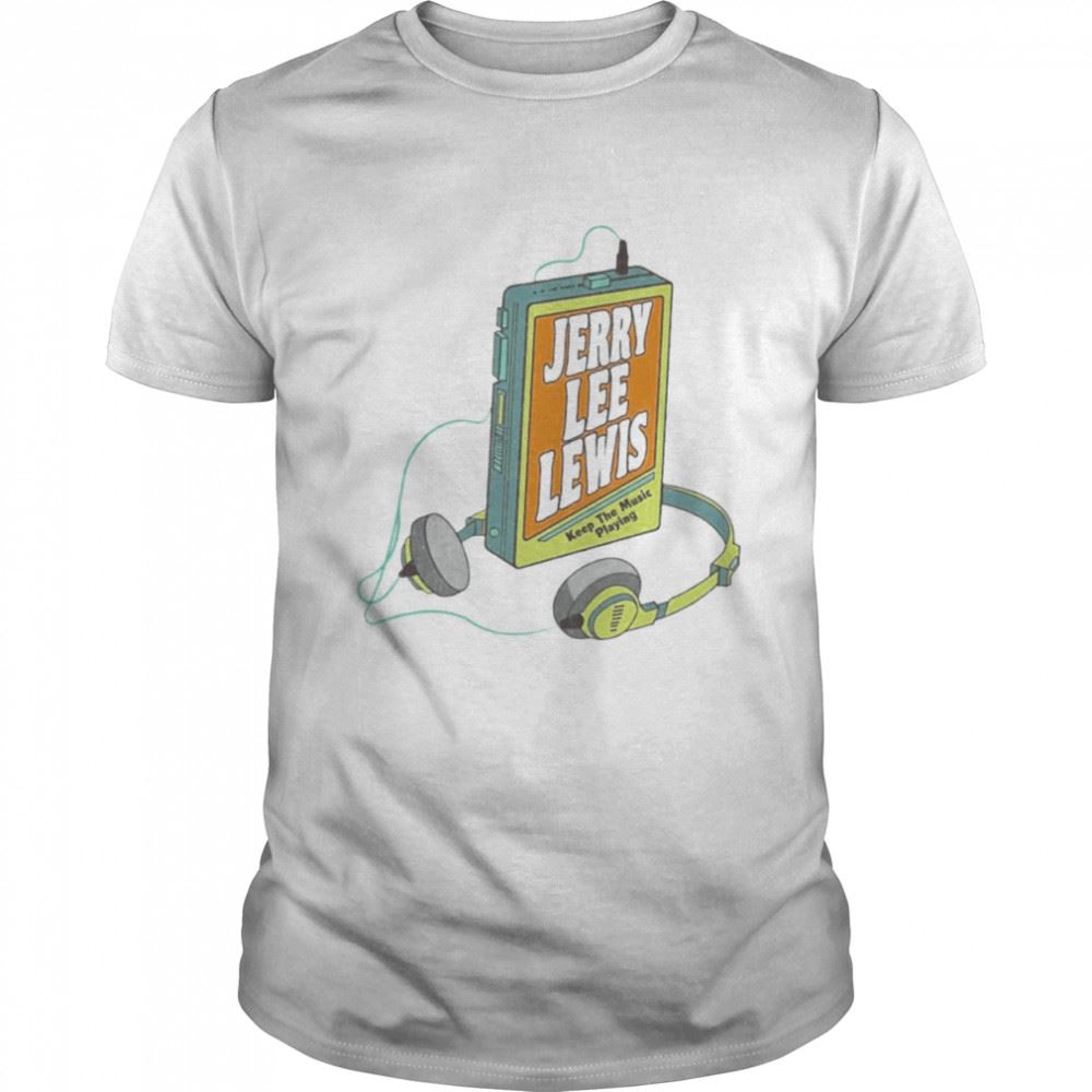 Great Jerry Lee Lewis Retro Walkman Design Retro Music Art Shirt 