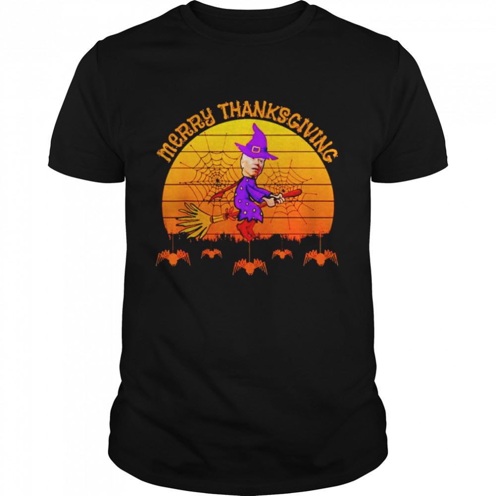 Amazing Joe Biden Confused Merry Thanksgiving Vintage For Halloween Shirt 