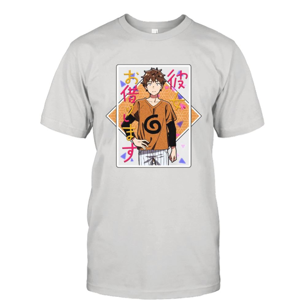 Amazing Text Box Kazuya Kinoshita Anime Rent A Girlfriend Japanese Shirt 