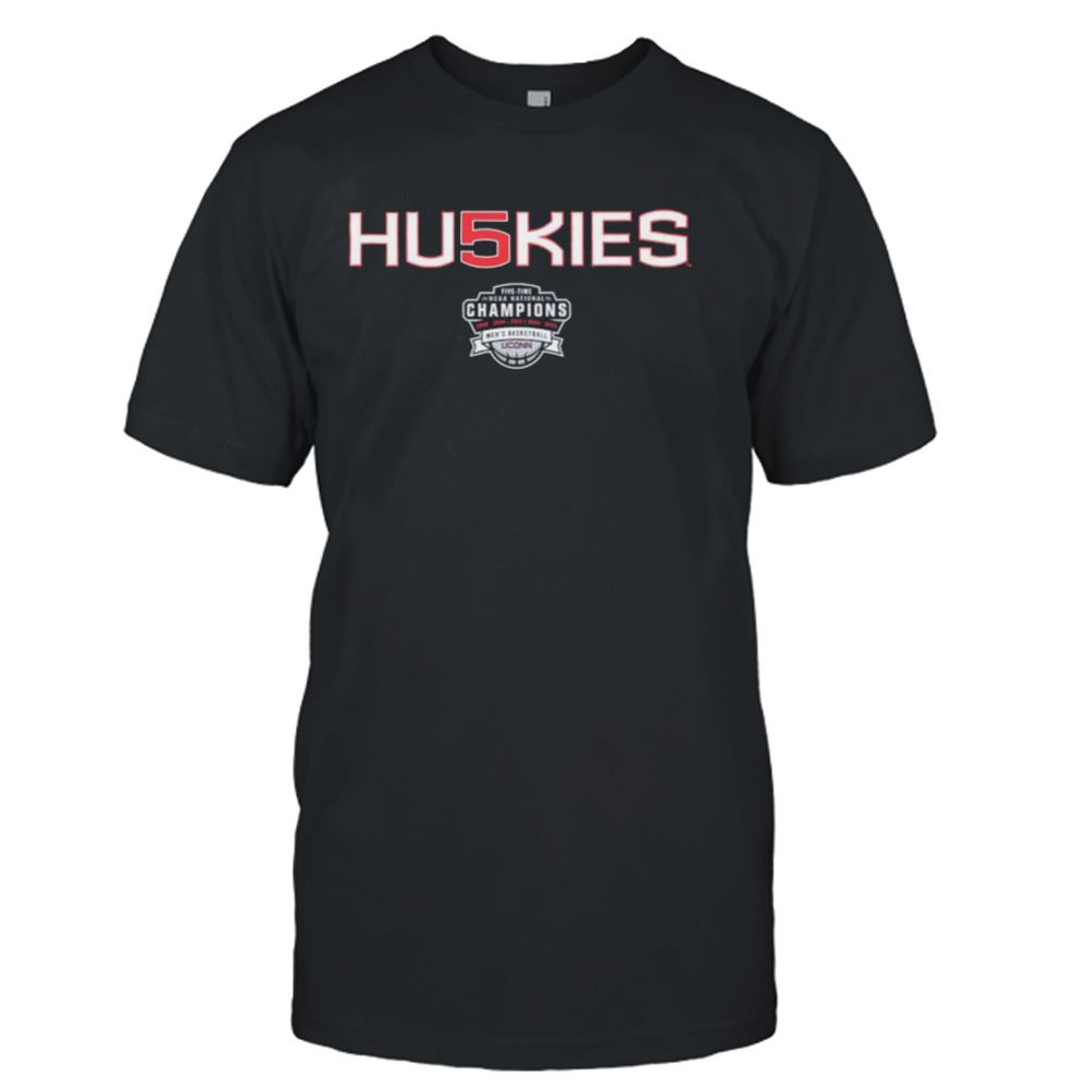 Interesting Uconn Huskies 2023 Ncaa Mens Basketball 5x National Champions Shirt 
