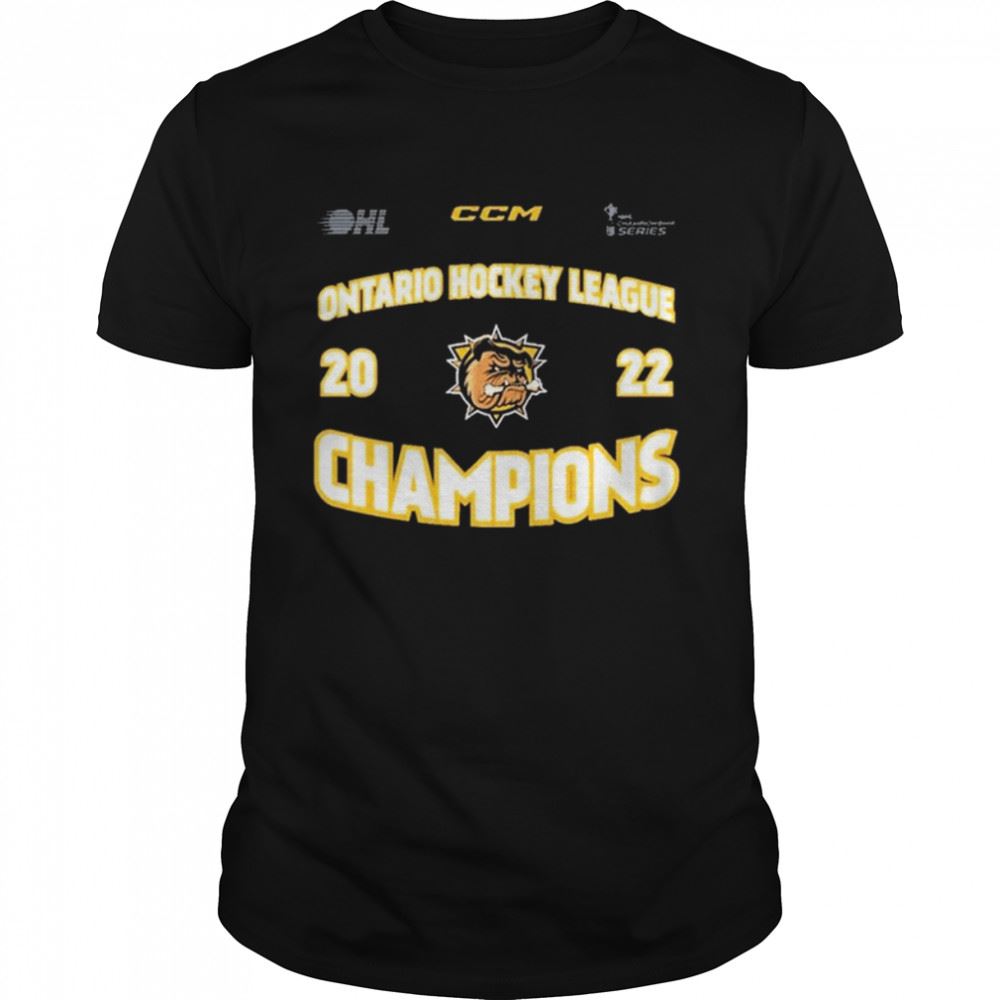 Gifts 2022 Hamilton Bulldogs Ohl Champions Shirt 