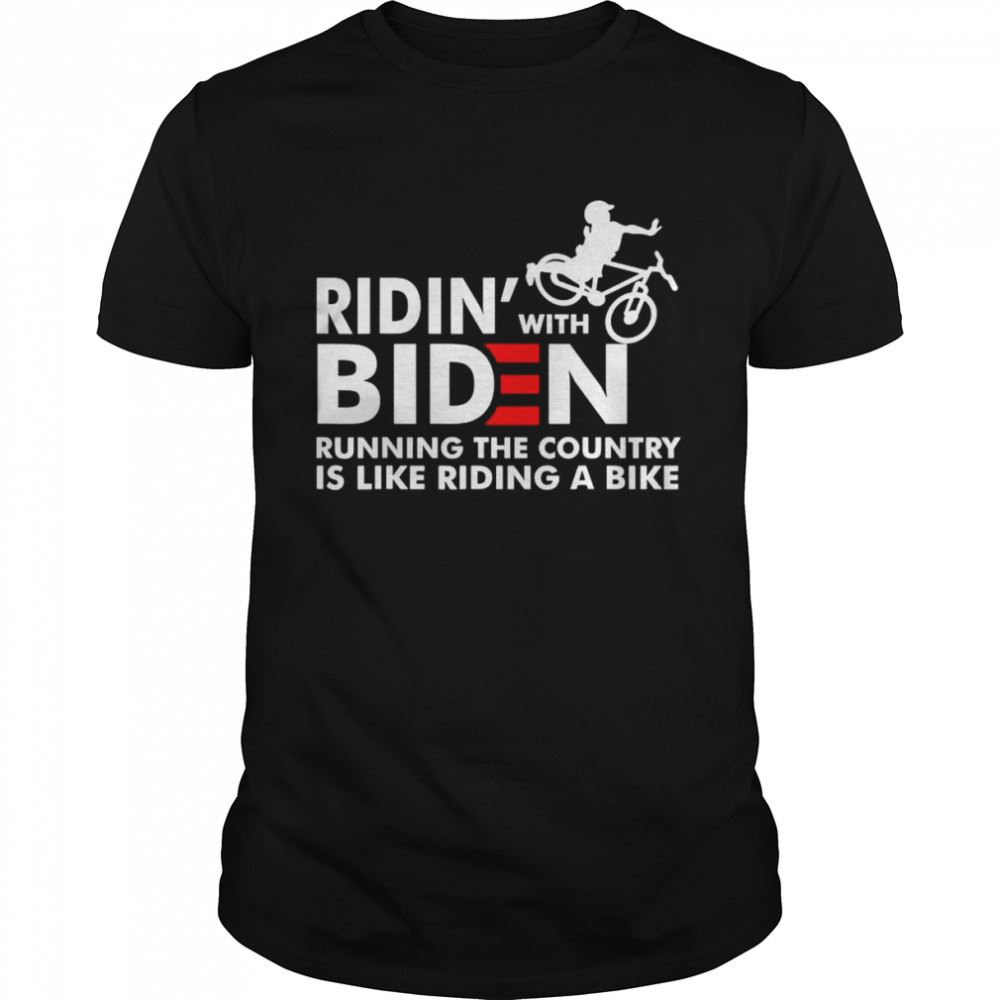 Best Biden Falling Off His Bicycle Riding With Biden Bike T-shirt 