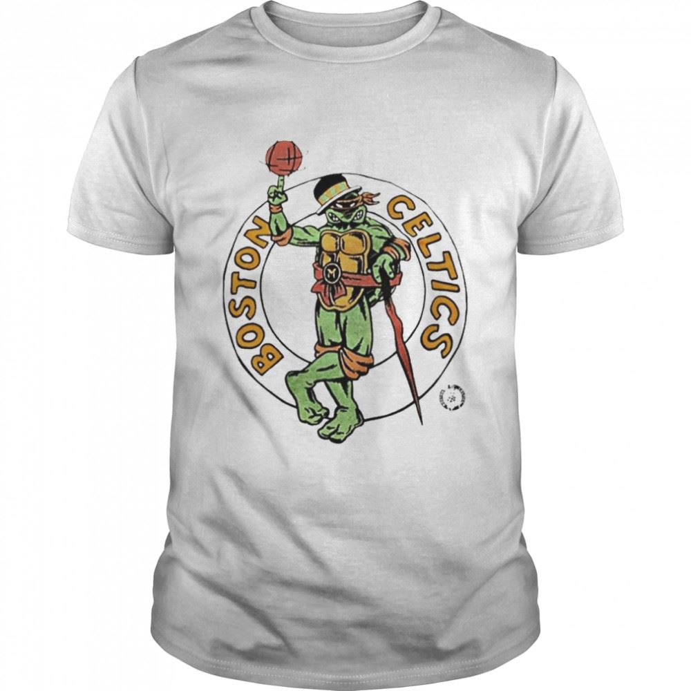 Awesome Boston Celtic Leonardo Ninja Turtle Shirt Pete Blackburn Shirt 
