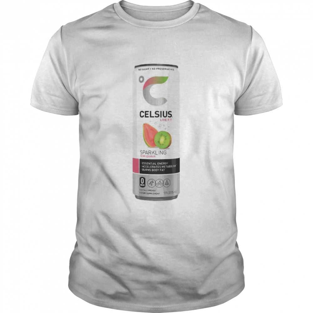 Limited Editon Celsius Sparkling Kiwi Guava Energy Drink Shirt 