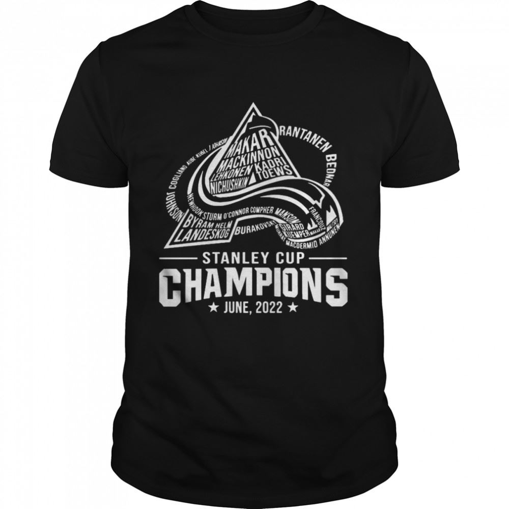 Awesome Colorado Avalanche Stanley Cup Champions June 2022 Shirt 