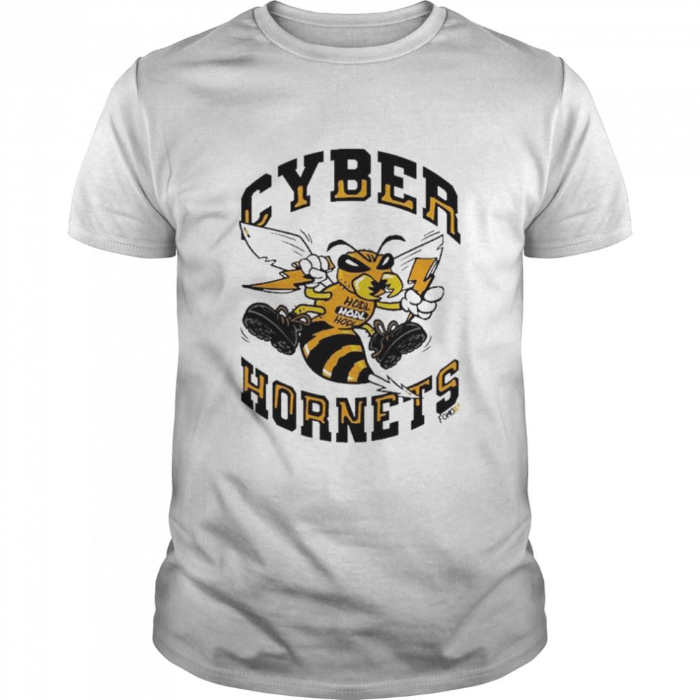 Attractive Cyber Hornets Bitcoin Shirt 