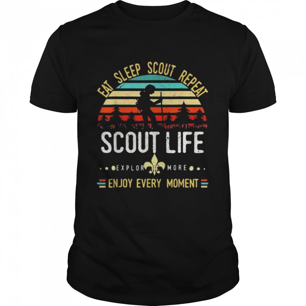 Special Eat Sleep Scout Repeat Vintage Scouting Scout Life Shirt 