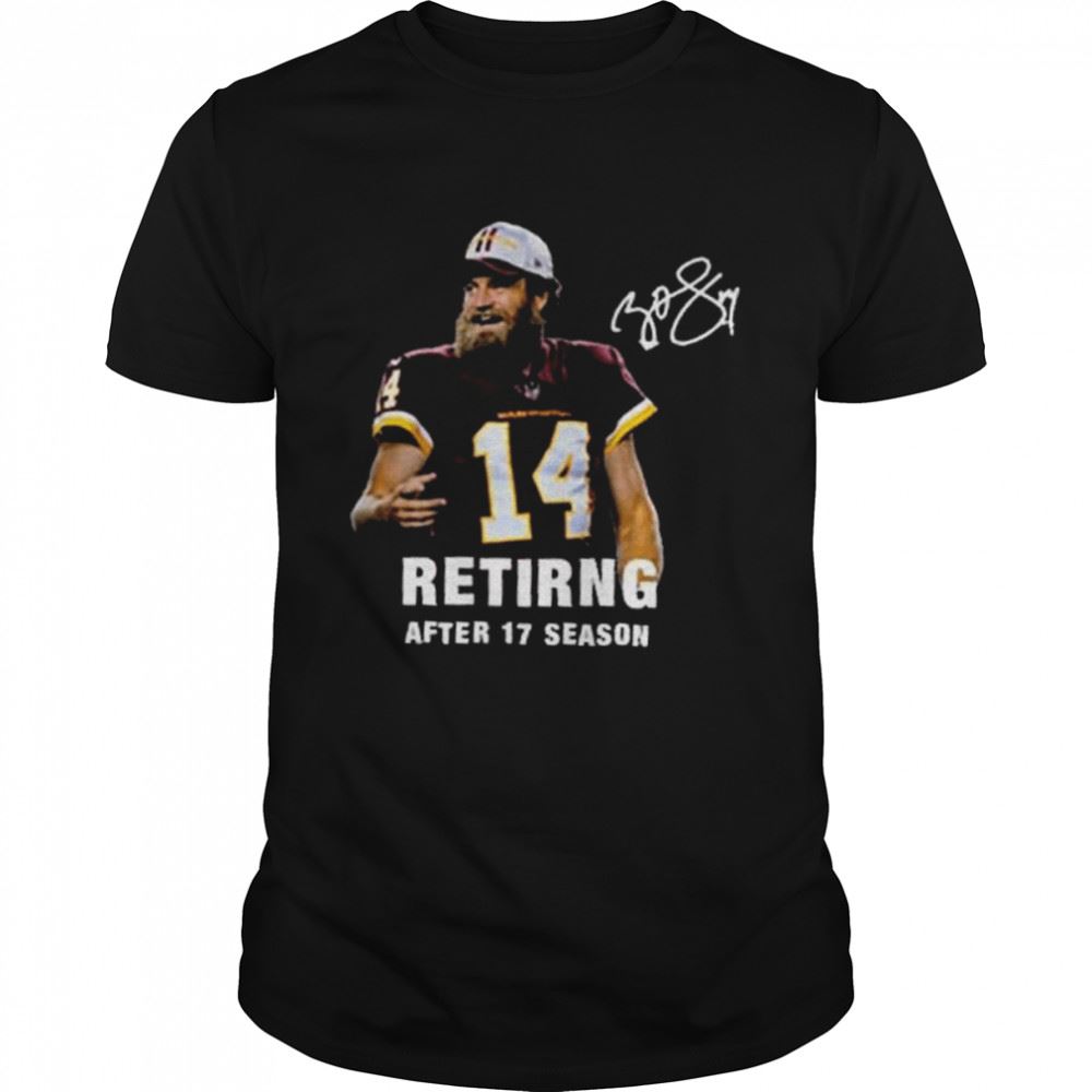 Great Fitzpatrick Retiring After 17 Season In Nfl Signature Shirt 