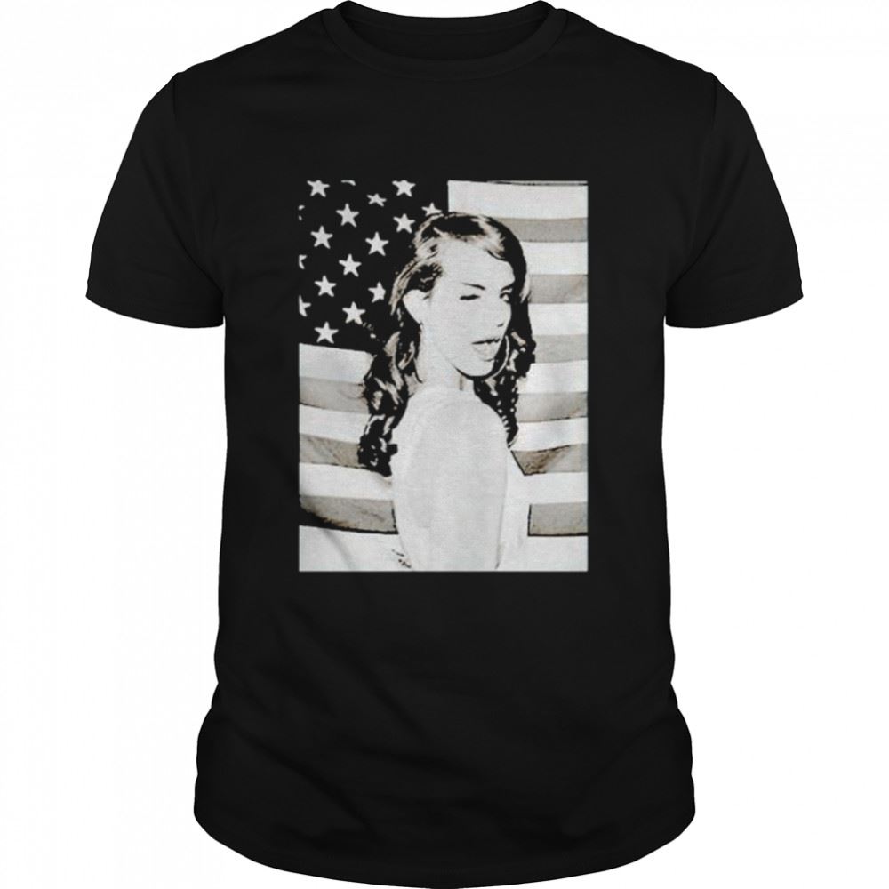Gifts Lana Del Rey American Flag Shirt 