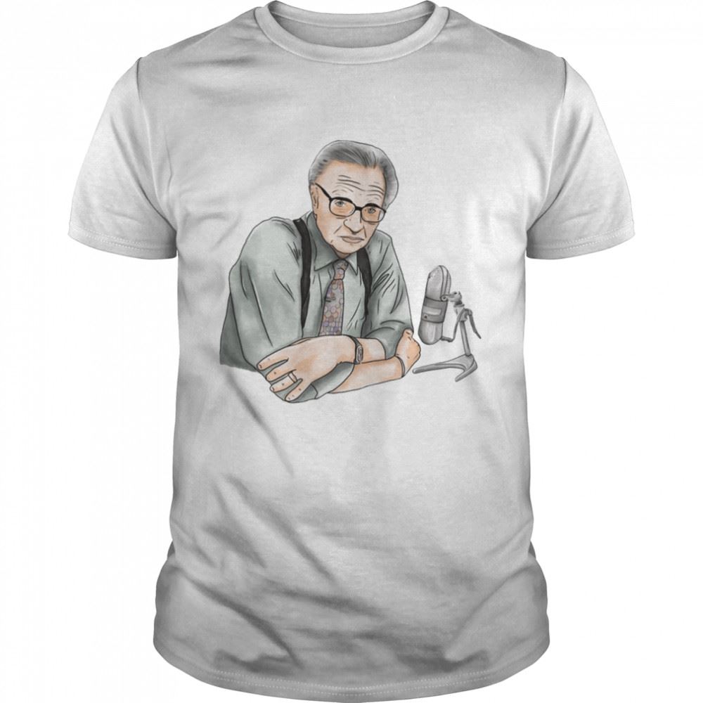 Awesome Larry King In Watercolour Rip Shirt 