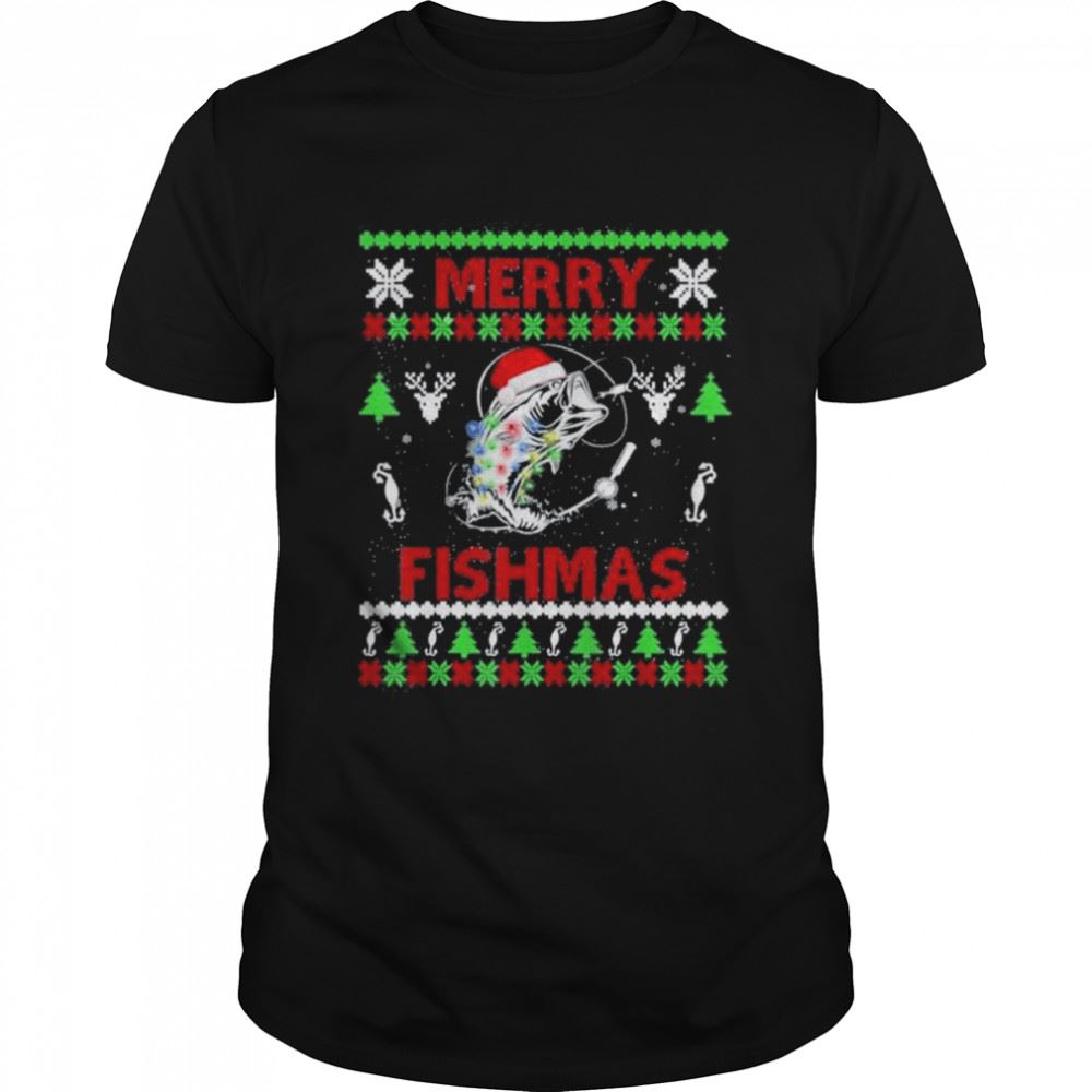 Special Merry Fishmas Funny Fishing Christmas Ugly Pajama Fishers 2022 T-shirt 