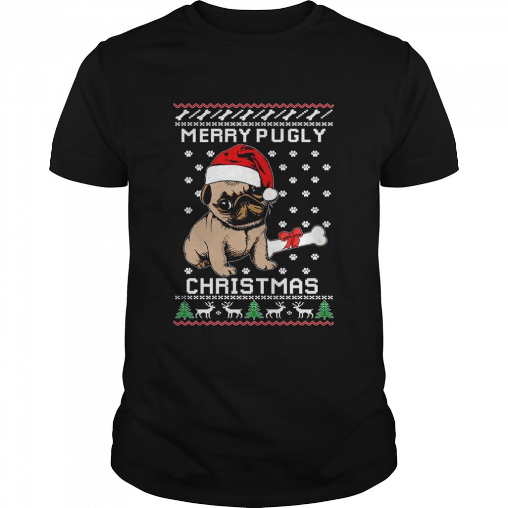 High Quality Merry Pugly Christmas Ugly Shirt 