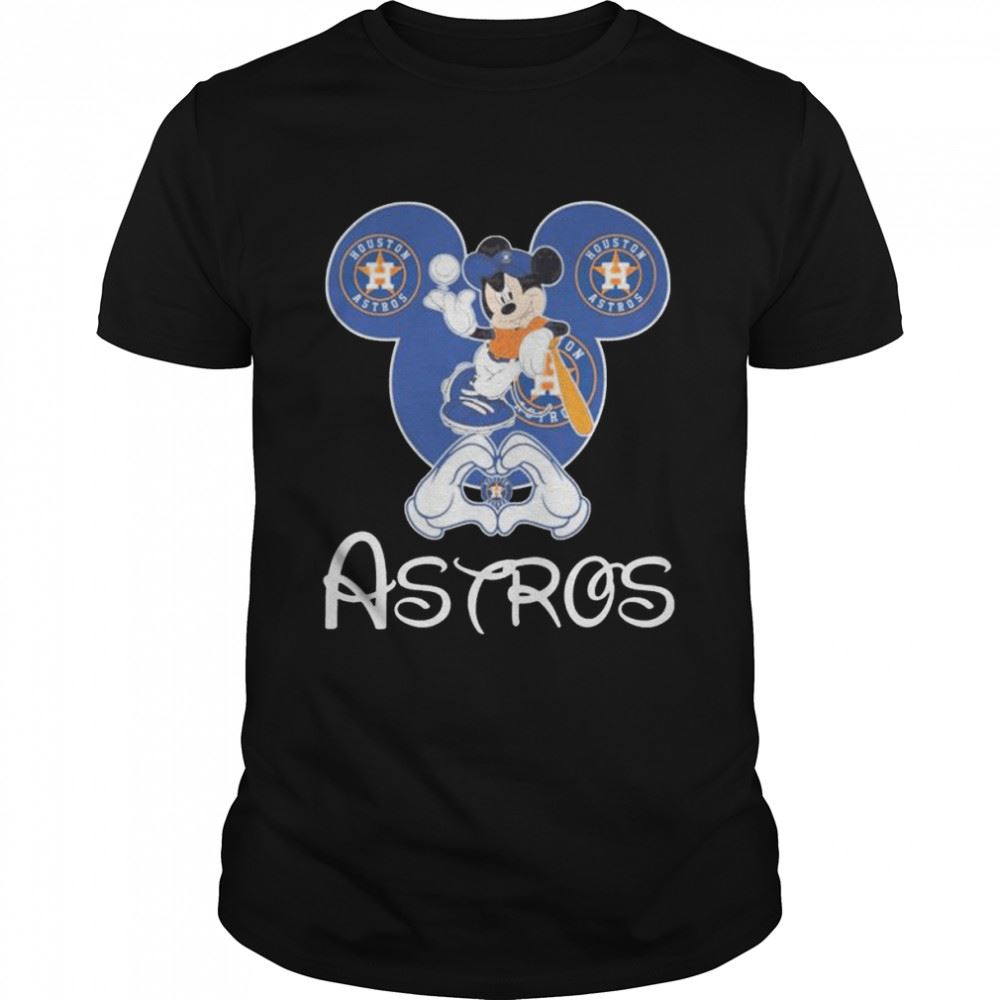 Gifts Mickey Mouse Disney Houston Astros Heart 2022 Shirt 