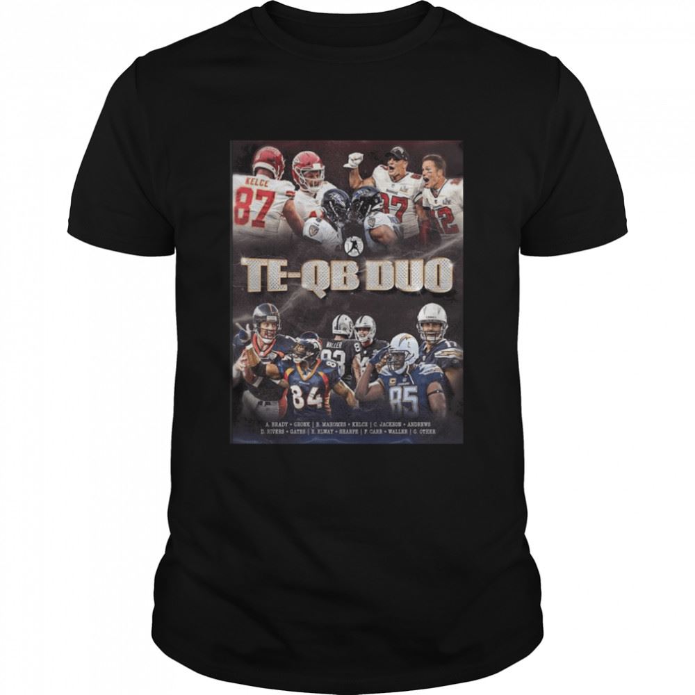 Best National Tight Ends Day Te Qb Duo In Nfl Shirt 