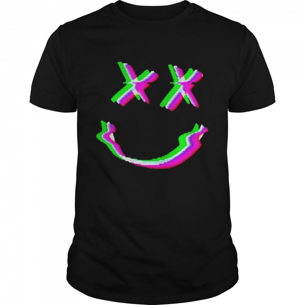 Happy Neon Design Smiley Face Rgb Louis Tomlinson One Direction Shirt 