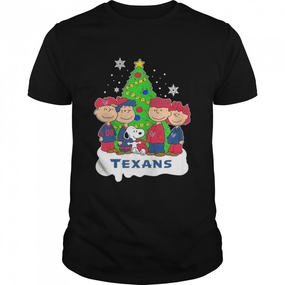 Happy Nfl Snoopy The Peanuts Houston Texans Christmas 2022 Shirt 