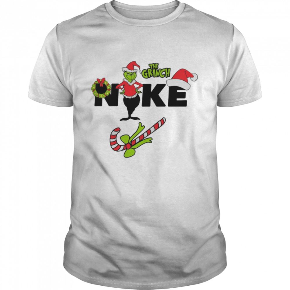 Interesting Nike X The Grinch Christmas Merry Xmas Shirt 