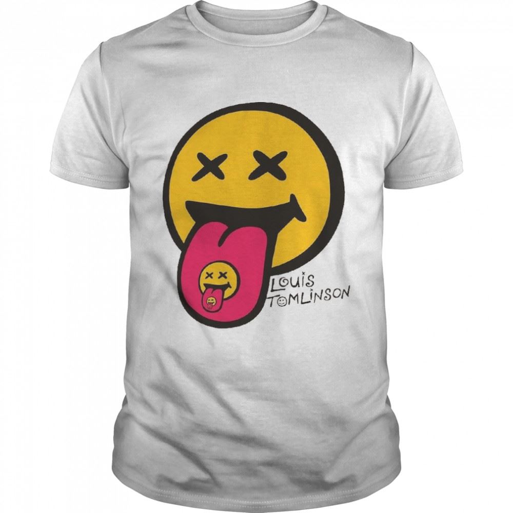 High Quality One Direction Funny Smiley Face Louis Tomlinson Shirt 