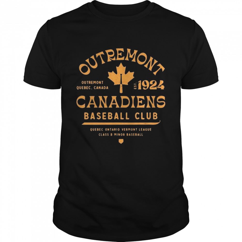 Happy Outremont Canadiens Canada Vintage Defunct Baseball Teams Shirt 