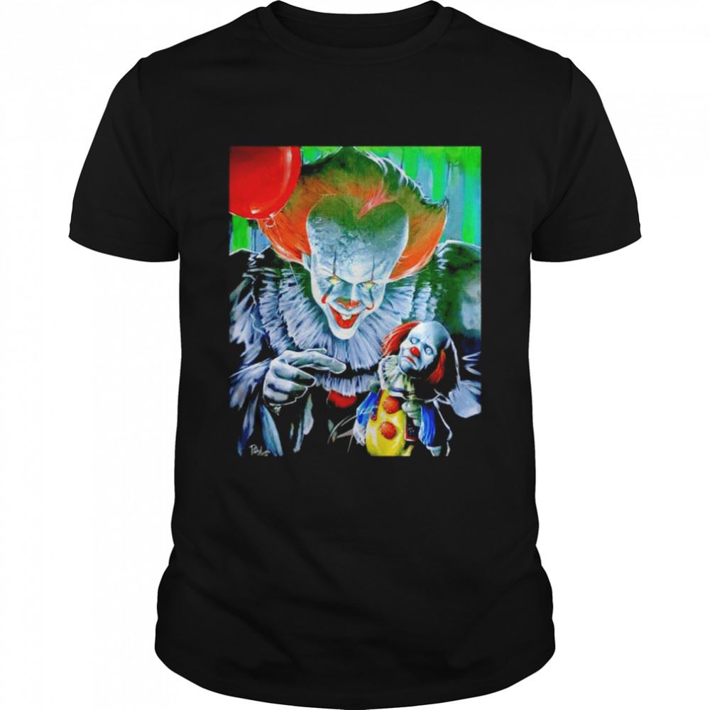 Happy Pennywise And Joe Biden Puppets Halloween Shirt 