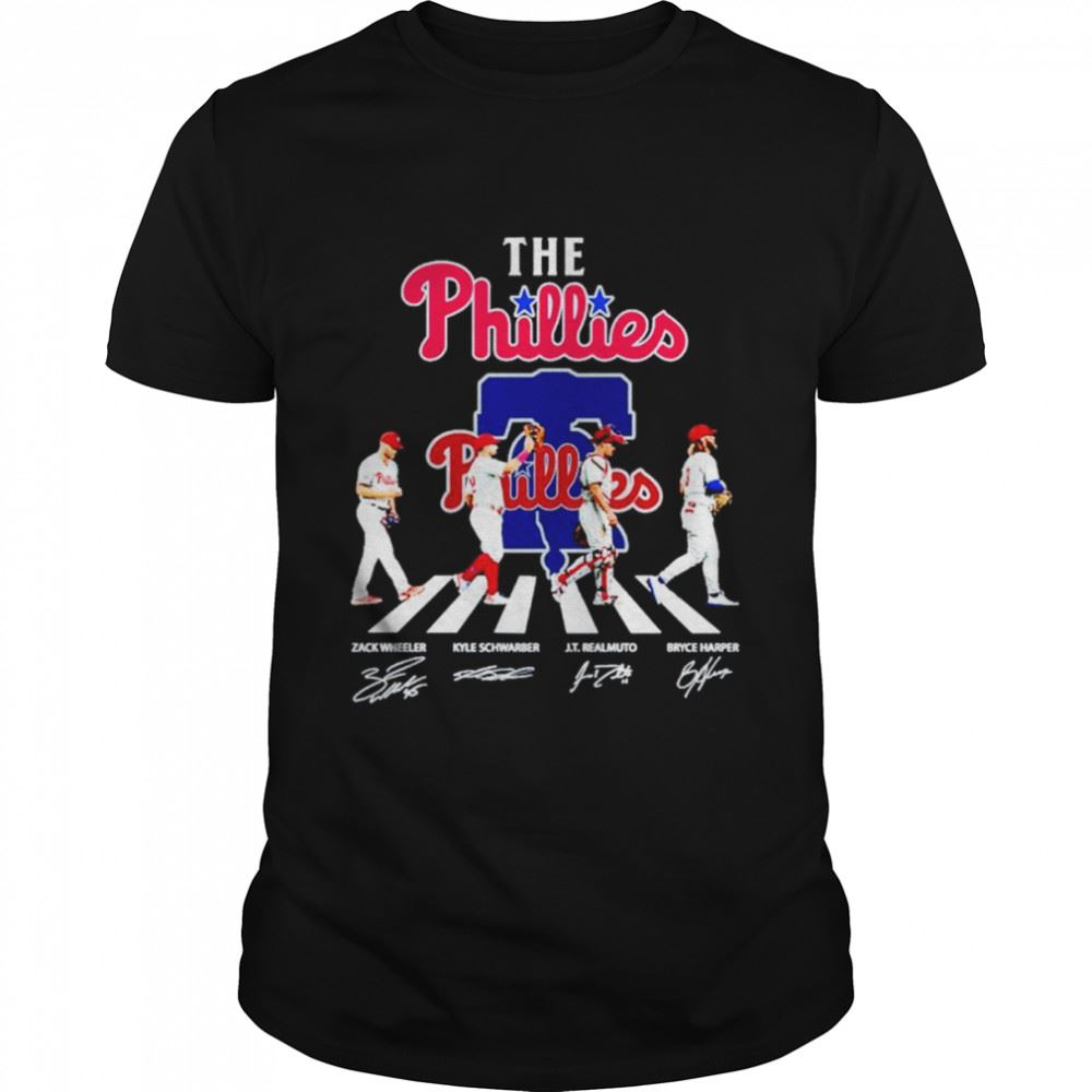 Promotions Philadelphia Phillies The Phillies Abbey Road Signatures Shirt 