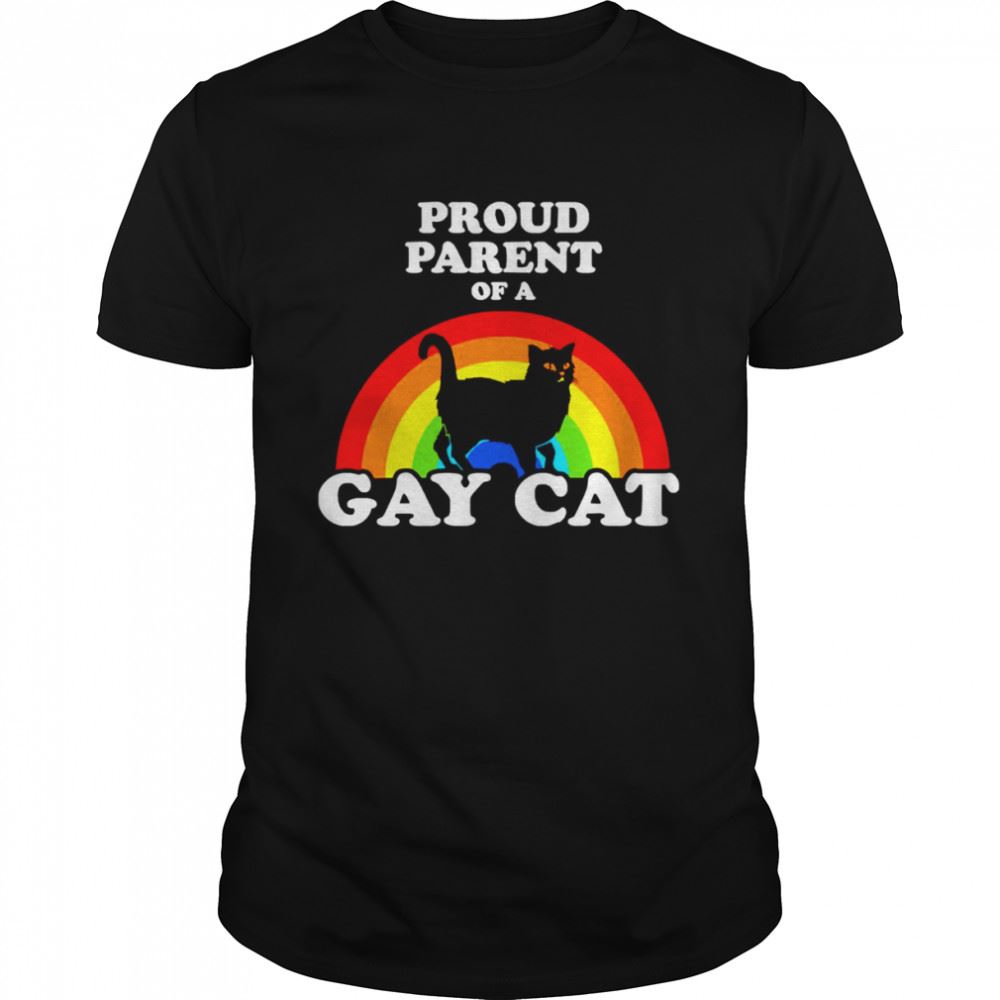 Promotions Proud Parent Of A Gay Cat Shirt 