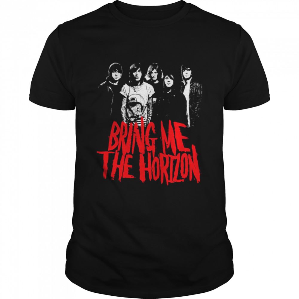 Attractive Red Text Art Bring Me The Horizon Shirt 