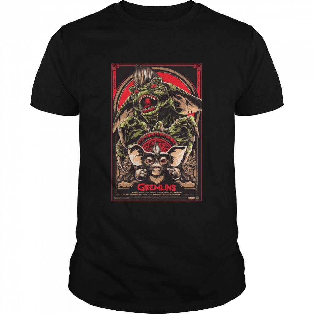 Amazing Retro Vintag Gizmo Stripe Mogwai Gremlins Shirt 