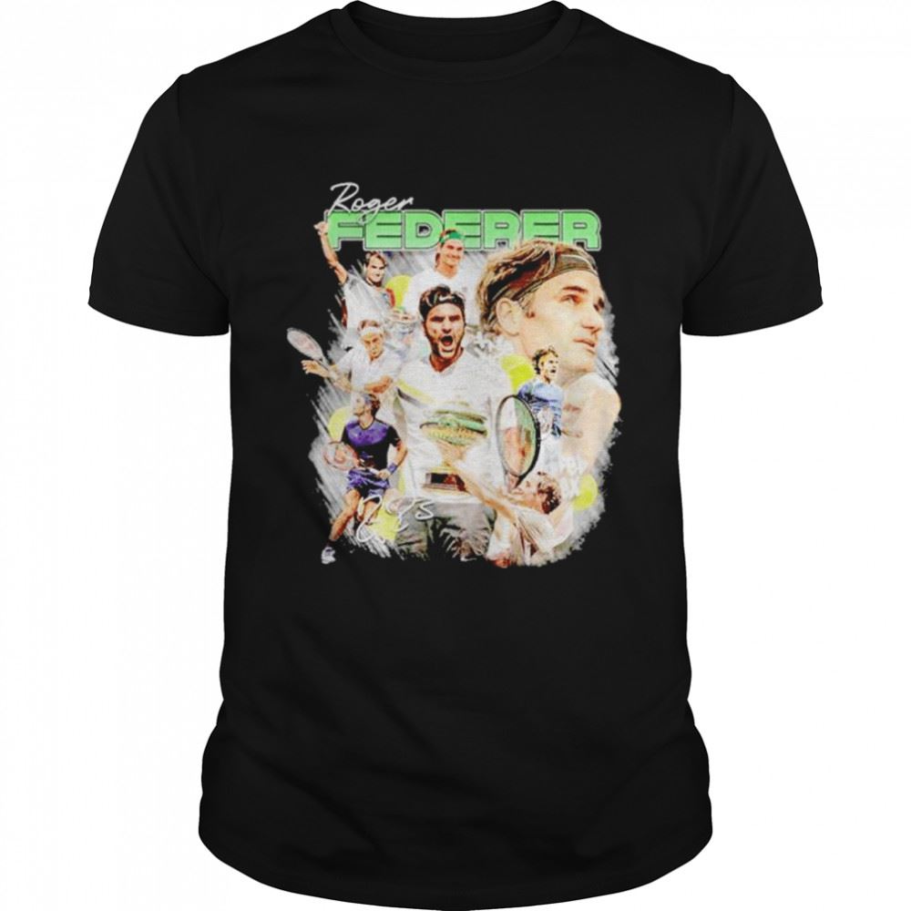 High Quality Roger Federer Signature Shirt 